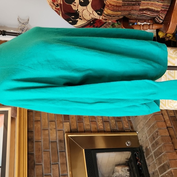 Pure Collection Spring Jade cotton wool cashmere sweater size 18 green soft cozy - Picture 5 of 14